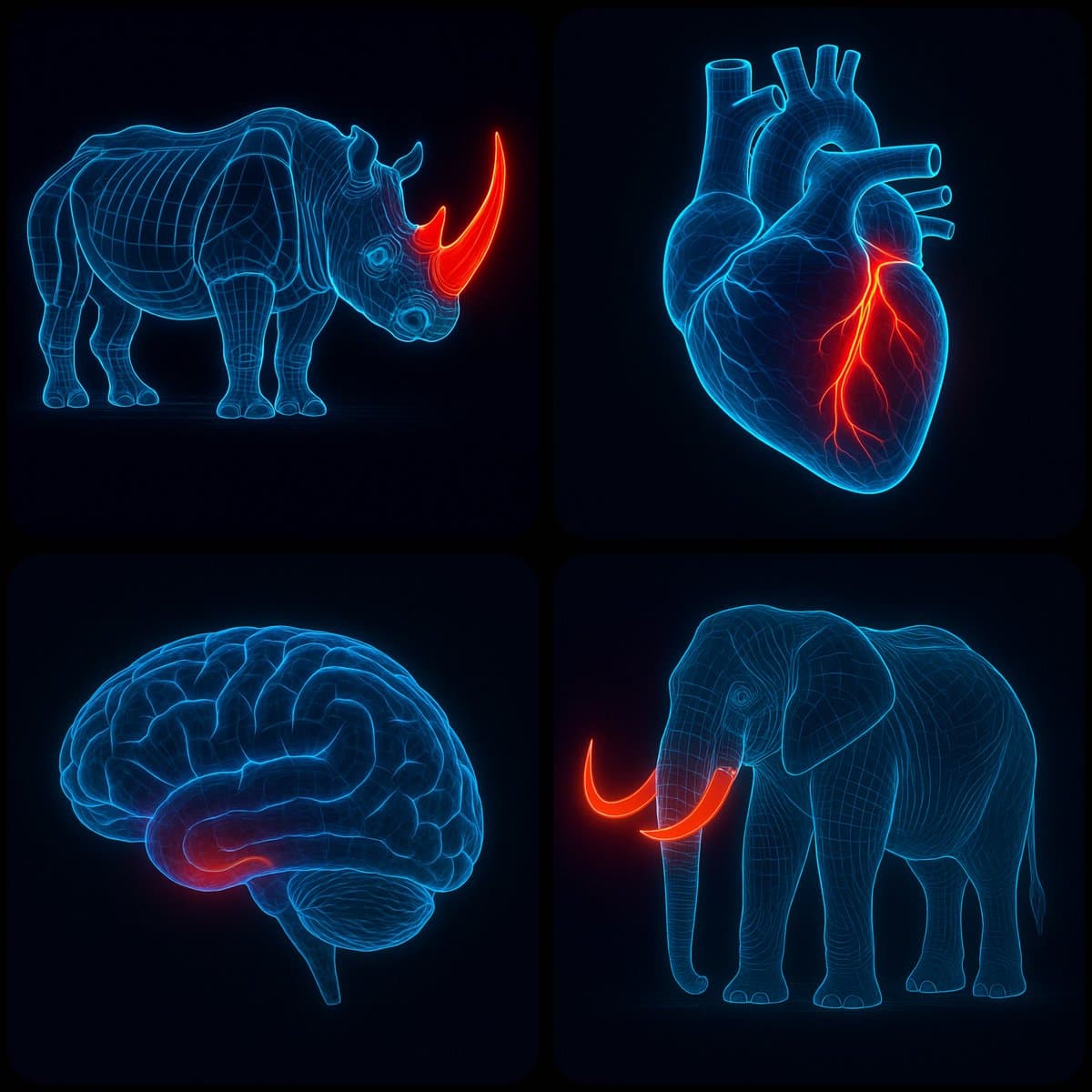Emphasized line contouring (illustration)