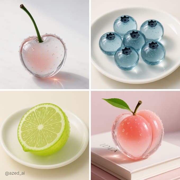 Translucent Glass Object ASMR (minimalist, photography)