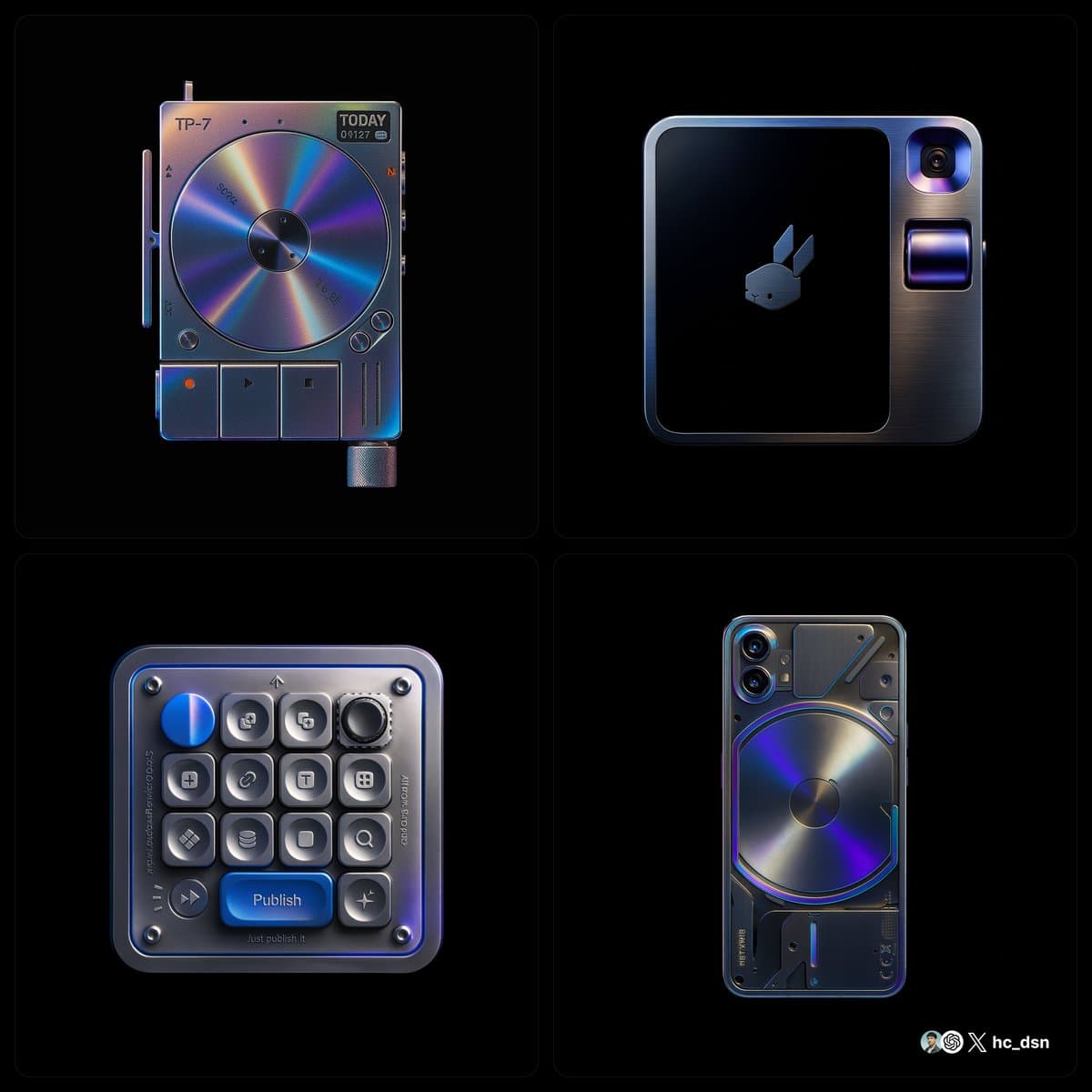 Liquid Metal Design Products (branding, minimalist)