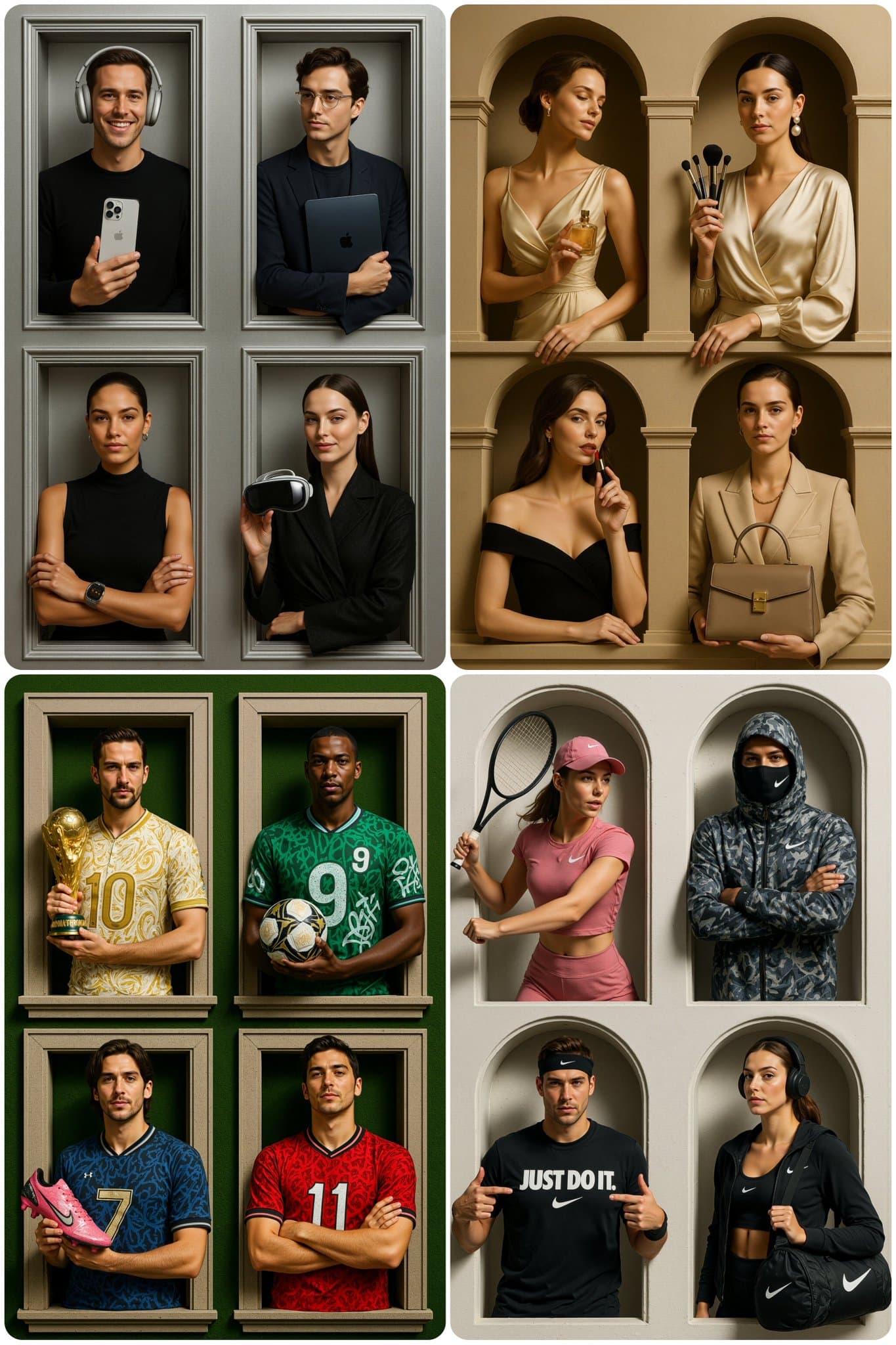 Luxury brand advertising (architecture, branding)