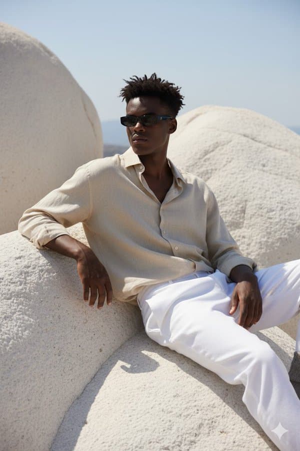Sitting on the massive, smooth white rock formation (nature, photography)