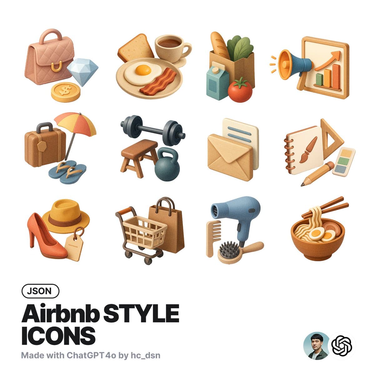 Airbnb-style icons (branding, fashion)