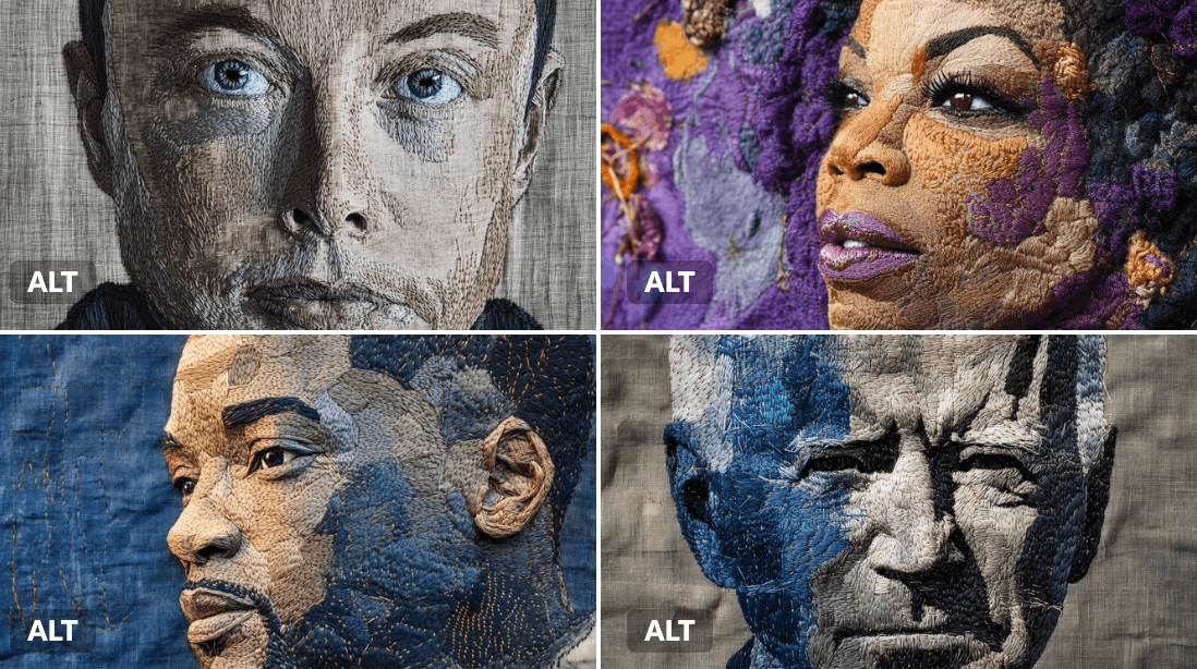 Embroidered Portraits (portrait)