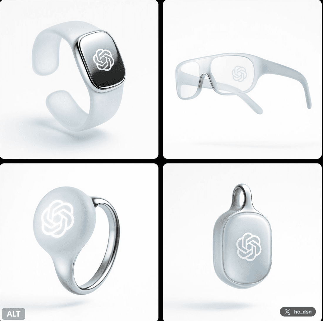 Future OpenAI Wearable Devices (futuristic, minimalist)