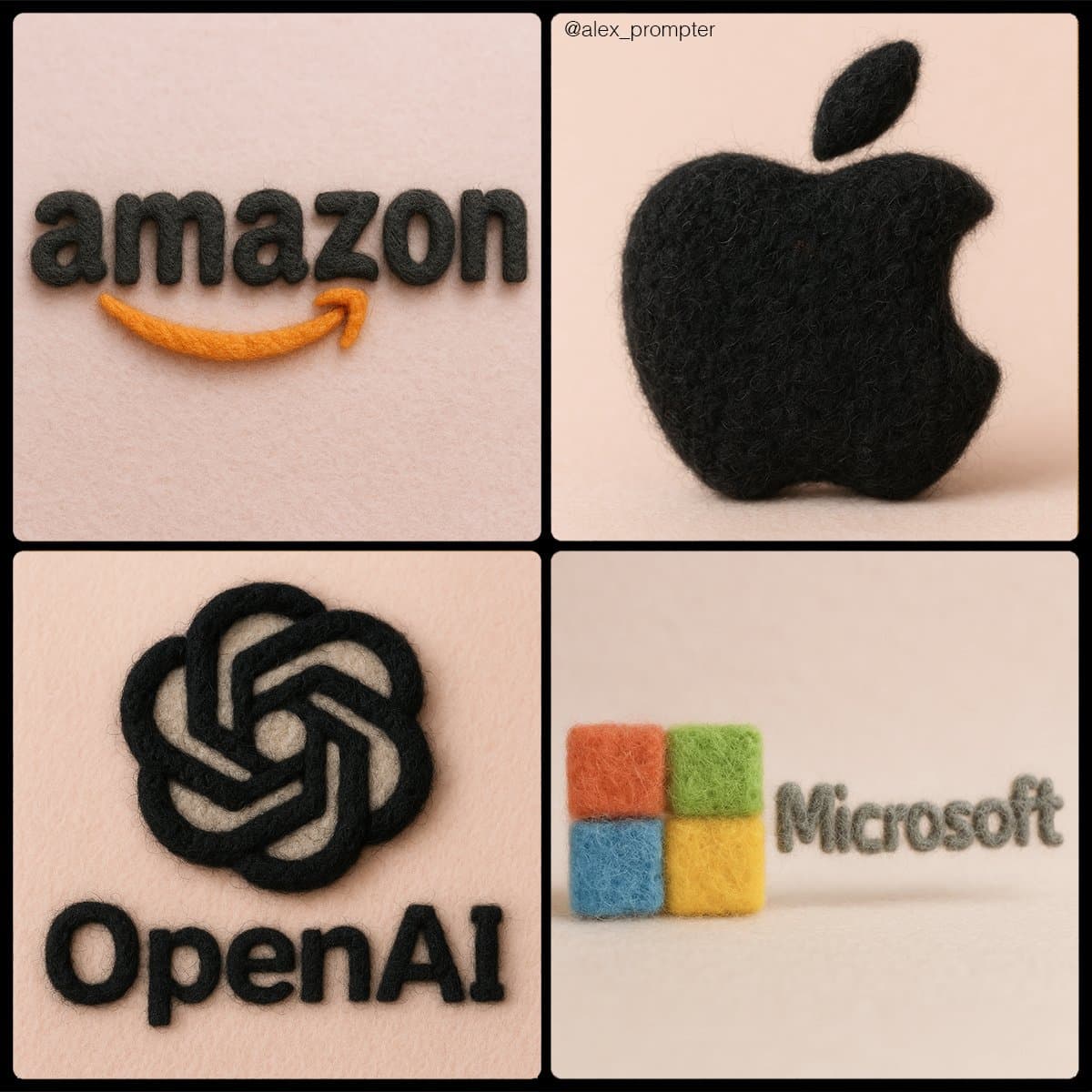 Turn your logo into a felt texture (branding, felt)