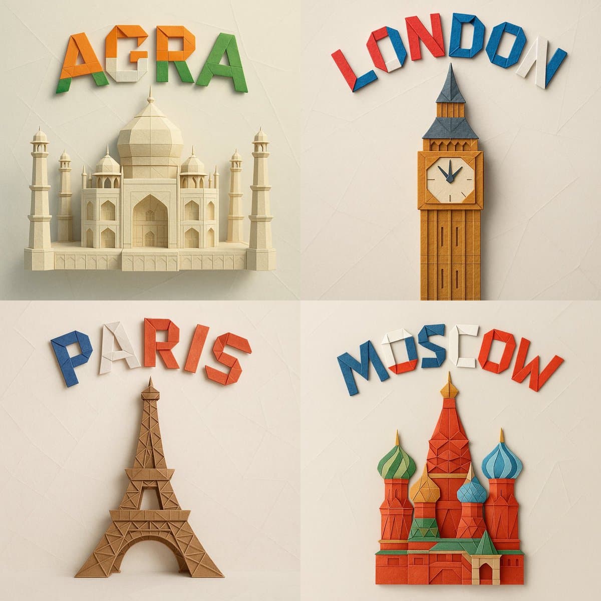 Exquisite Paper Art Origami Models