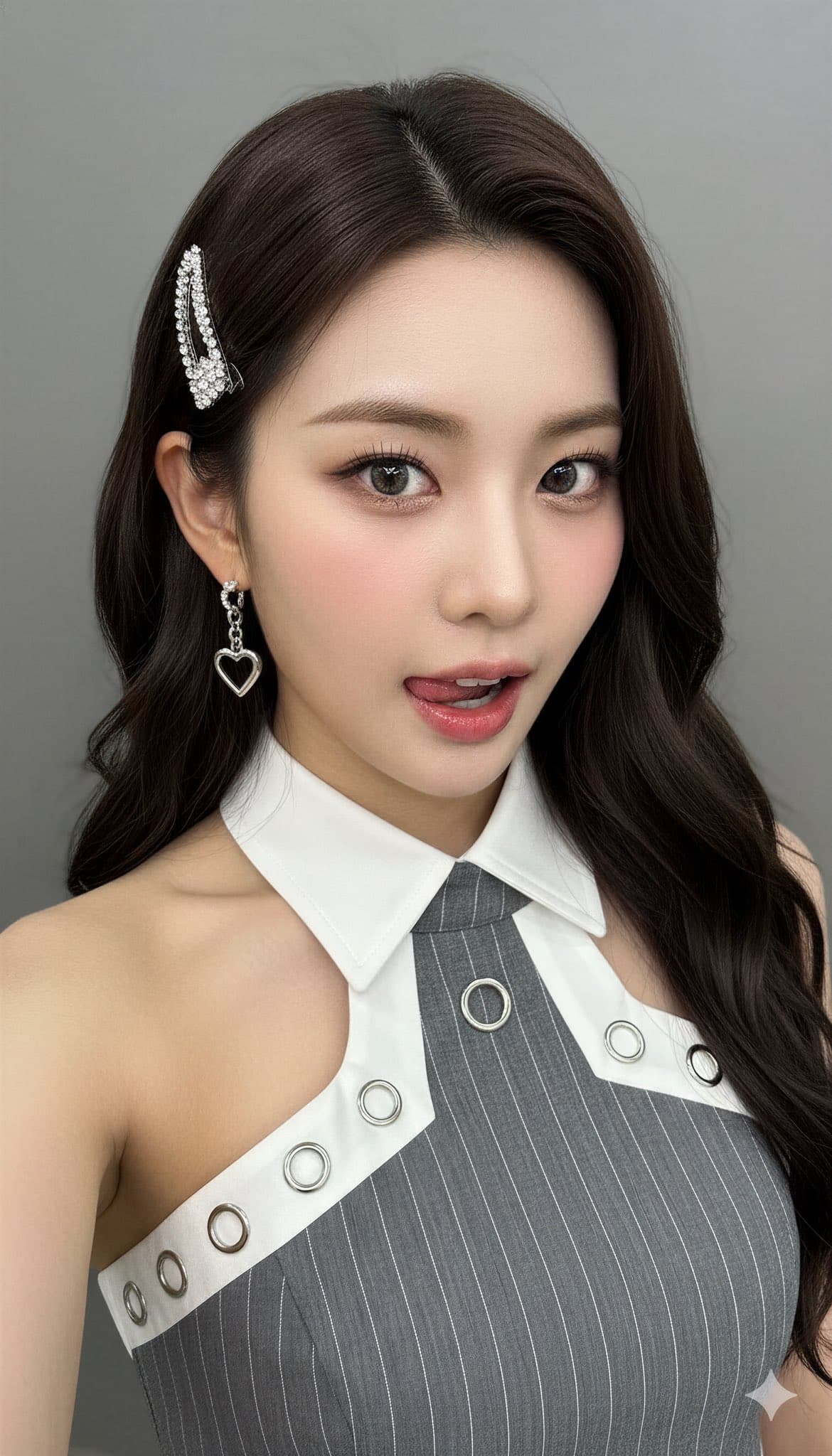 Young East Asian female K-Pop idol style