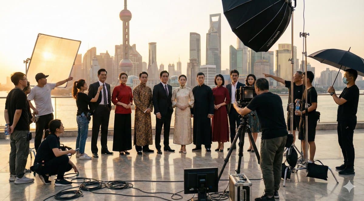 Behind-the-scenes moments from celebrity photo shoots