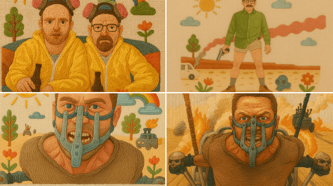 Embroidery Illustration Style